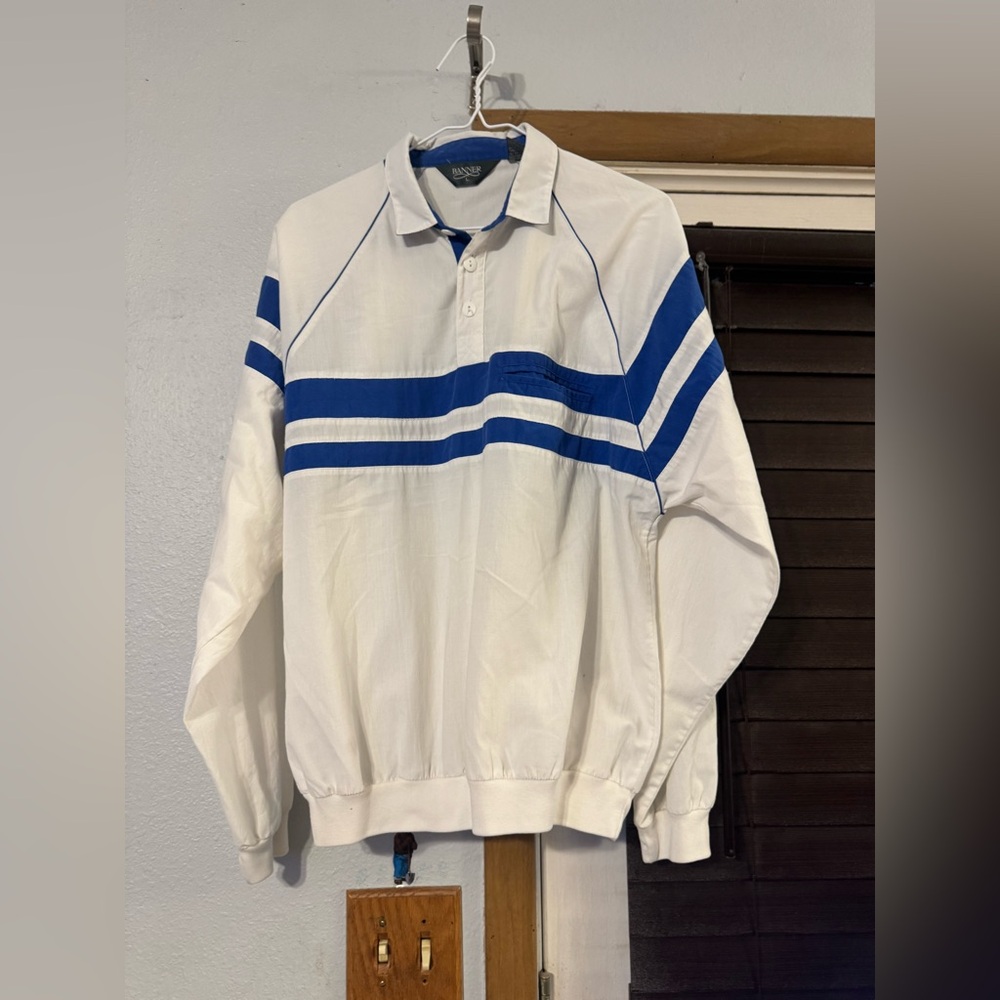 Vintage Banner men size LARGE windbreaker jacket outdoor travel vacation